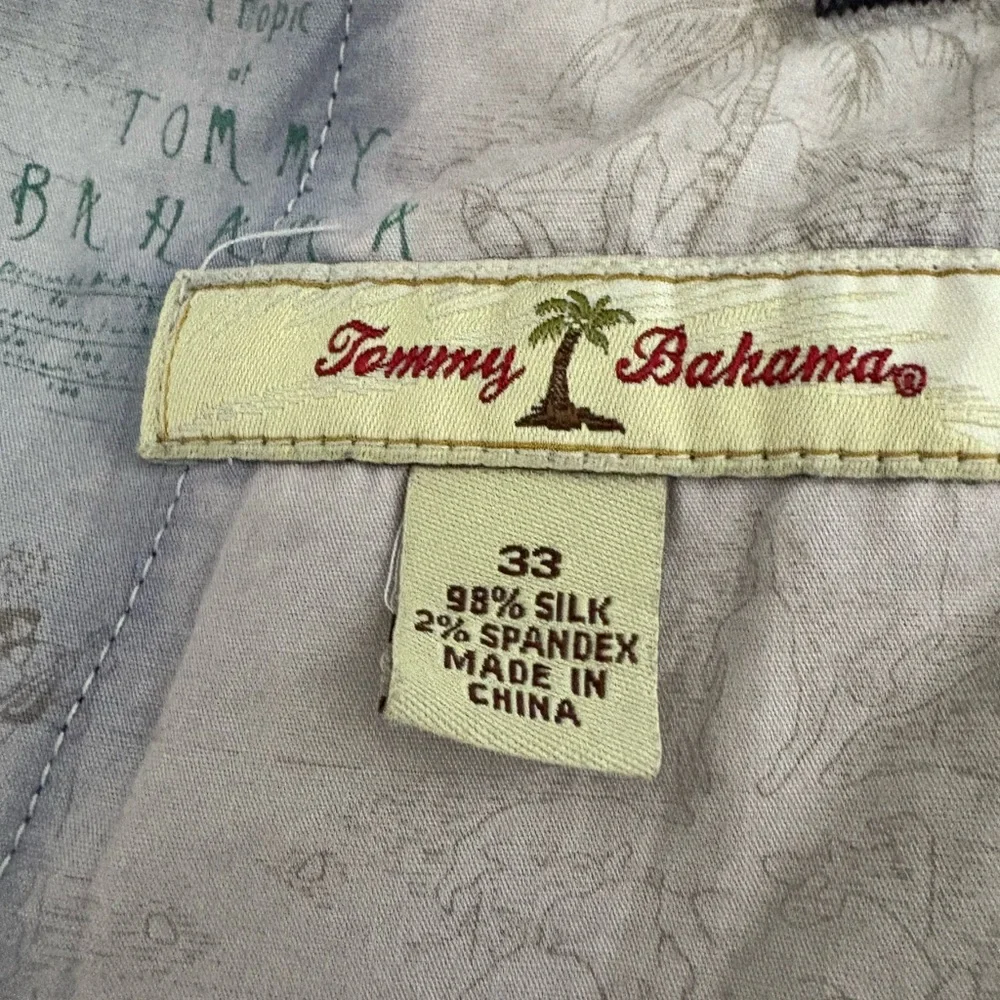 Tommy Bahama Mens Navy Silk Trousers Size‎ 33